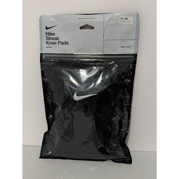 Nike Accessories - Nike Streak Volleyball Knee Pads Adult XL/XXL Black/Silver Sports Gym NEW